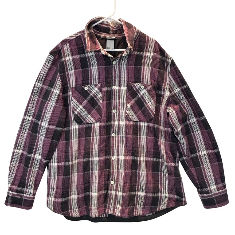 The North Face Plaid Heavy Thick Flannel 2XL Valley Twill Shacket Overshirt